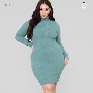 Fashionnova never worn ribbed mini dress
